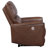 Saddle Brown Upholstered Power Recliner Chair