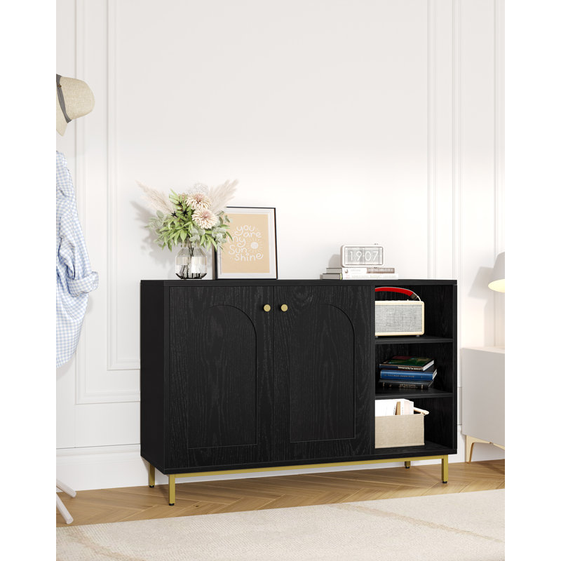 Rectangle Accent Cabinet, Black