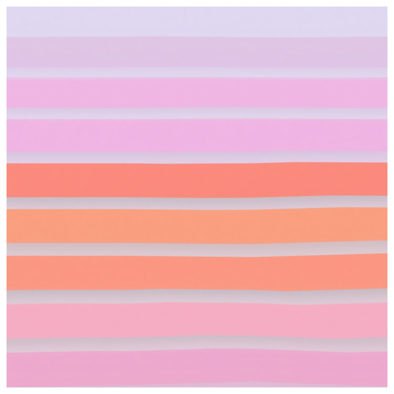Édredon à rayures rose et orange, Twin Extra Long