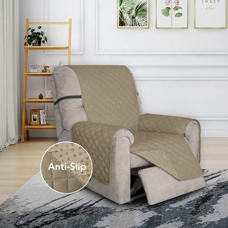 Housse pour canapé à coussins en T, Tissu beige