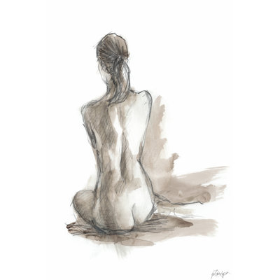 Gestural Figure Study IV by Ethan Harper - Wrapped Canvas Painting