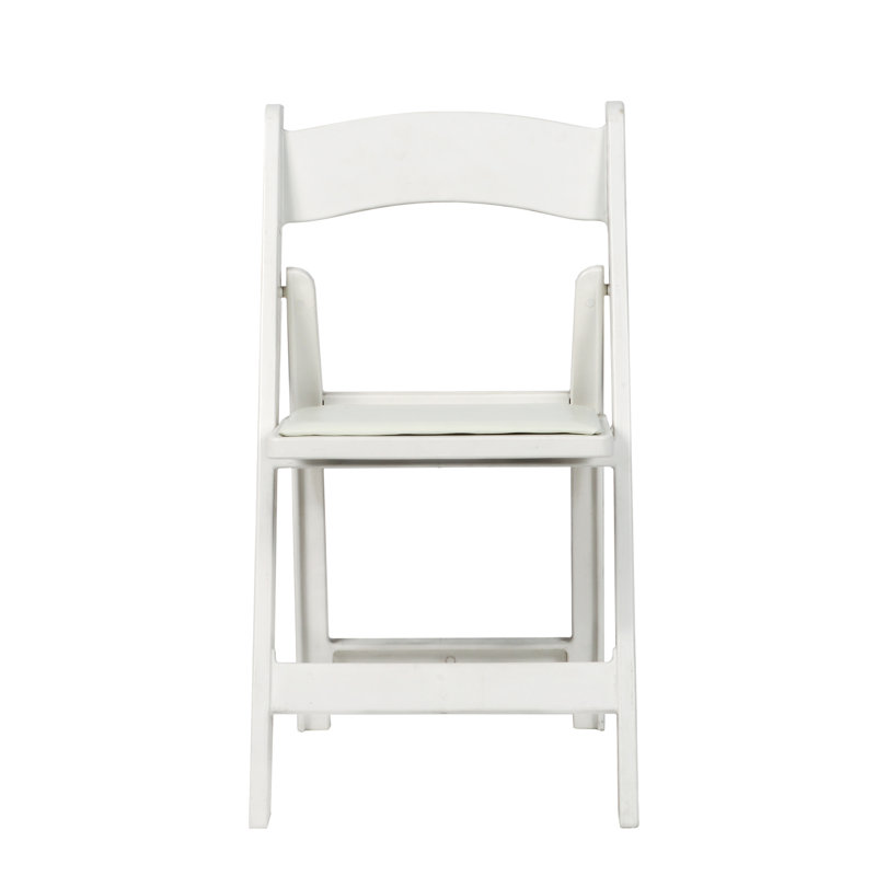 Chaise pliante en résine, Blanc
