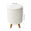 43cm Wide Cylinder Striped Standard Ottoman