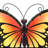 18'' Butterfly Wall Decor, UV Resistant Outdoor Wall Art with Colorful Glass Wings
