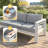 Brandtley Aluminum Patio Sofa-88452333