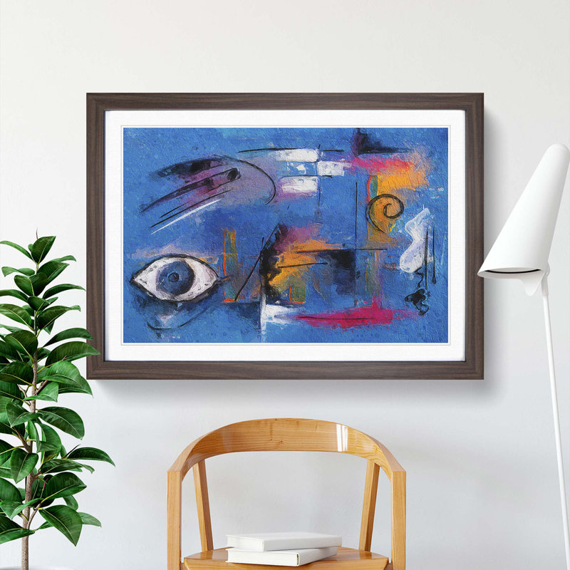 Abstract Vol.207 by S.Johnson - Framed Print, 33cm H x 45cm W x 2cm D, Walnut Framed