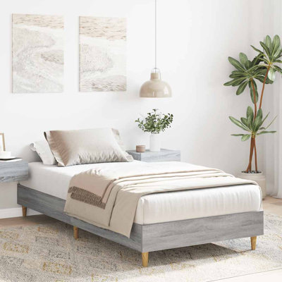 Bed Frame No Mattress Engineered Wood