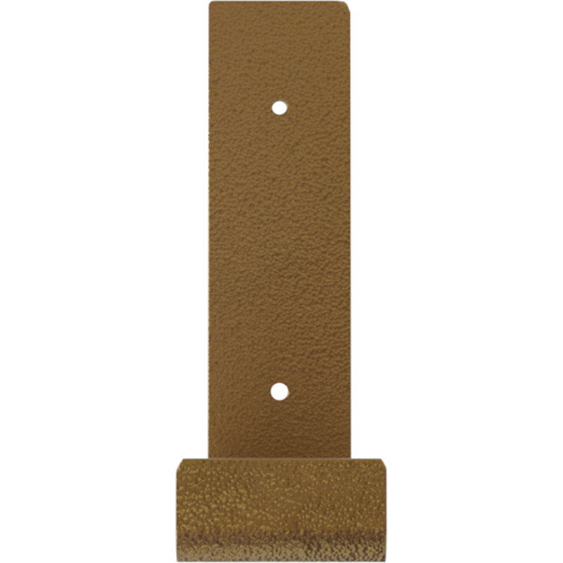 Hammered Gold Steel 2"W x 12"D x 7"H Hanging Shelf Bracket