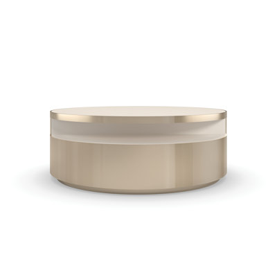 Caracole Frame Coffee Table With Storage In Cream