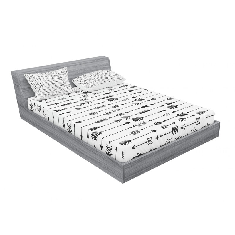 Microfiber Sheet Set, Queen Sheet Set with Fitted Sheet