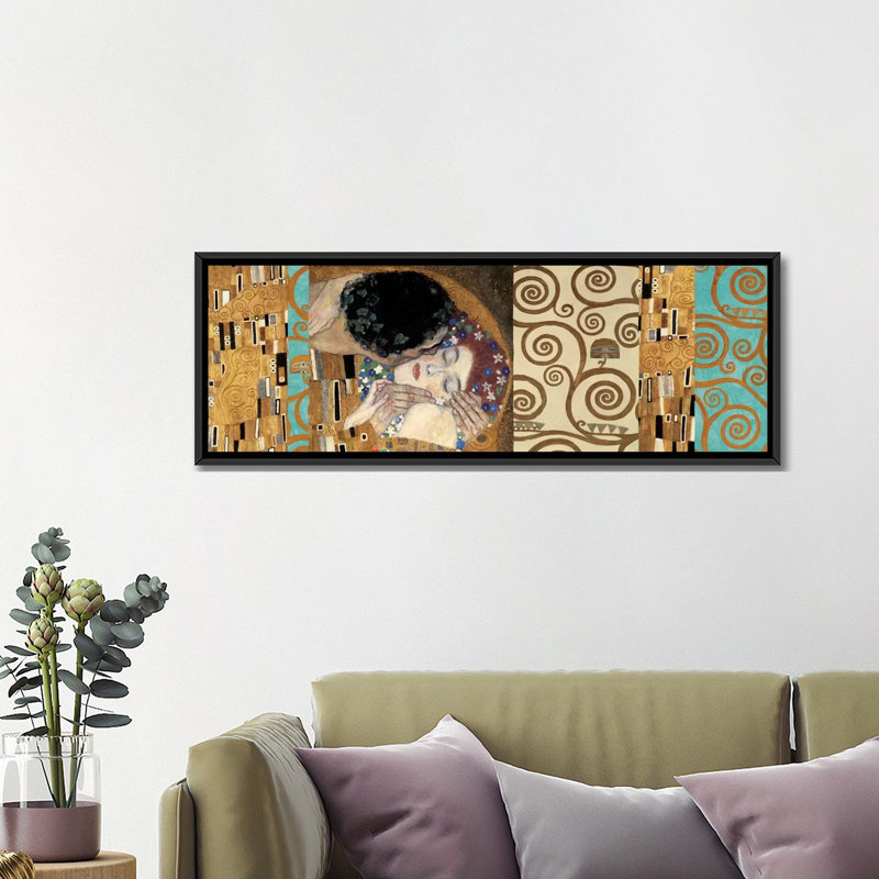 «Klimt 150 Anniversary II» par Gustav Klimt, impression sur toile tendue, H 16 po x l 48 po x P 1,5 po, Toile tendue