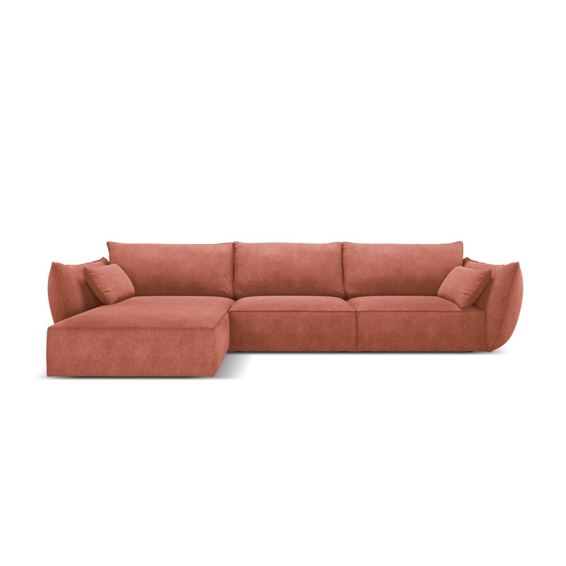 Alisher 4 Seater Corner Sofa , Red