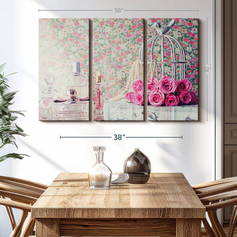 " Rose Birdcage ", 32" H x 50" W x 1.25" D
