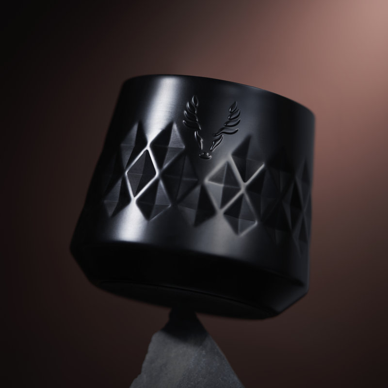 Paragon Stainless Steel Whiskey Taster in Obsidian, Black
