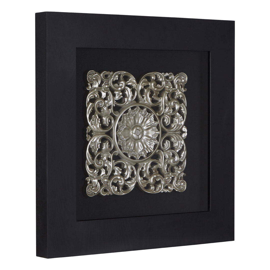Framed Filigree Carving MDF Wall Décor