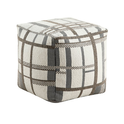Multi-color Square Pouf With Fabric - 300lbs Weight Capacity, Non-slip, 16"x16"x16", Modern Look In Non-slip Base, Support, 16"x16"x16" Style