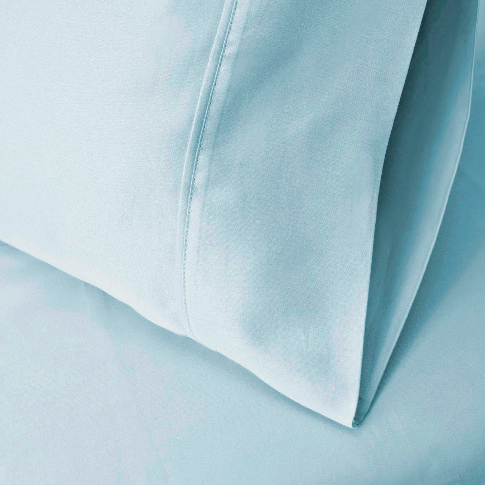 Edmont Cotton Pillowcase, King, Light Blue