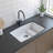 Hydrelia 30 In. Granite Double Bowl Kitchen Sink In White-120129295