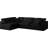 Jocqua Velvet L-Shaped Sectional Reversible-850340313