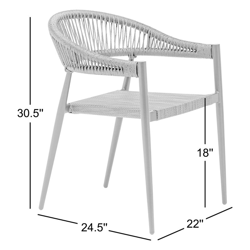 Stacking Armchair - Set Of 2, Noir