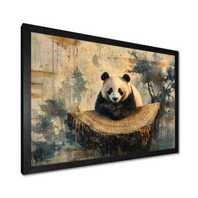 «Panda Portrait In Bamboo Forest II», art mural sur toile Panda