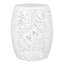 Table d'appoint contemporaine en fer blanc - motif de feuilles tropicales coupées, 16,01 po X 20,11 po, sans assemblage côté chic-273674328