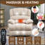 Fauteuil inclinable électrique en chenille de 23 po de large à dossier haut avec massage par vibrations et chauffage lombaire-933913683