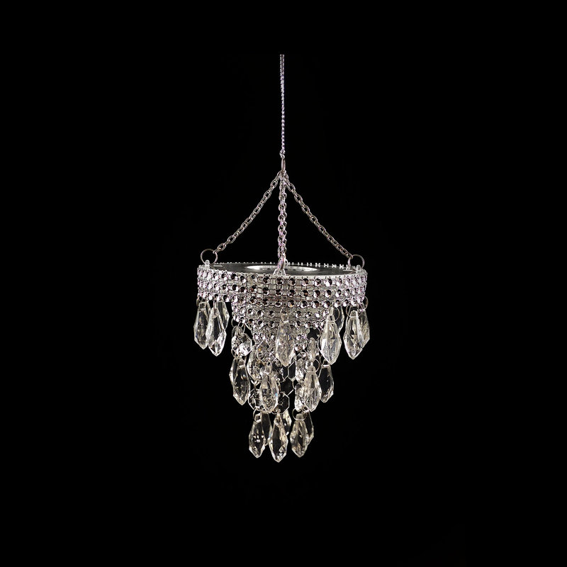 Ensemble de 3 ornements en acrylique lustre en forme de fêtes