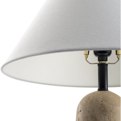 Astere Travertine Table Lamp