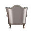 Chaise en tissu et champagne avec coussin