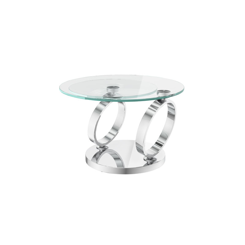 Aundrea Extendable Glass Coffee Table