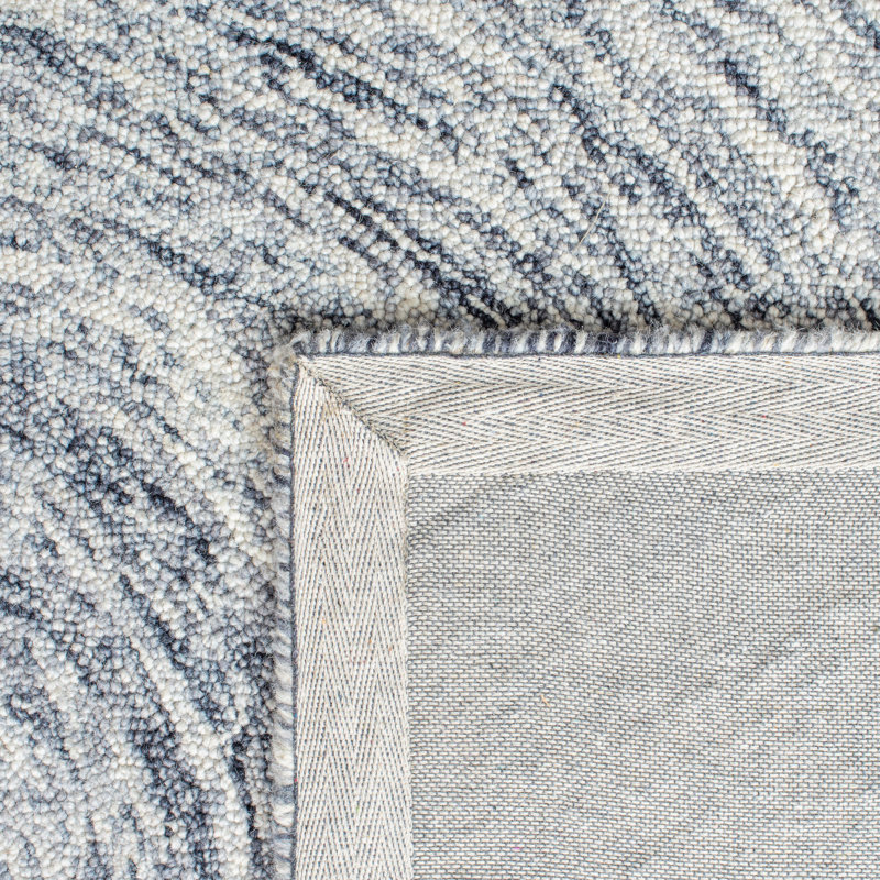 Anglina Hand Tufted Wool Abstract Rug, Rectangle 5' x 8'