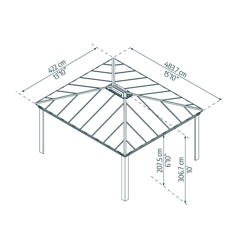 Palram - Canopia Colorado 16' x 14' Carport