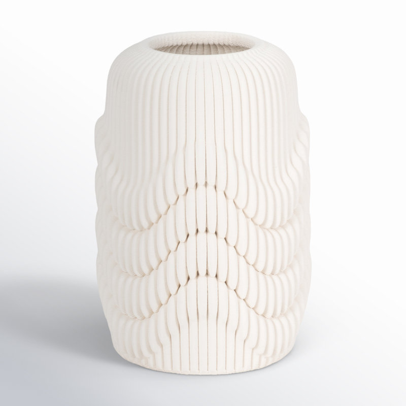 Alaina Handmade Stoneware Table Vase, 12" H x 8" W x 8" D