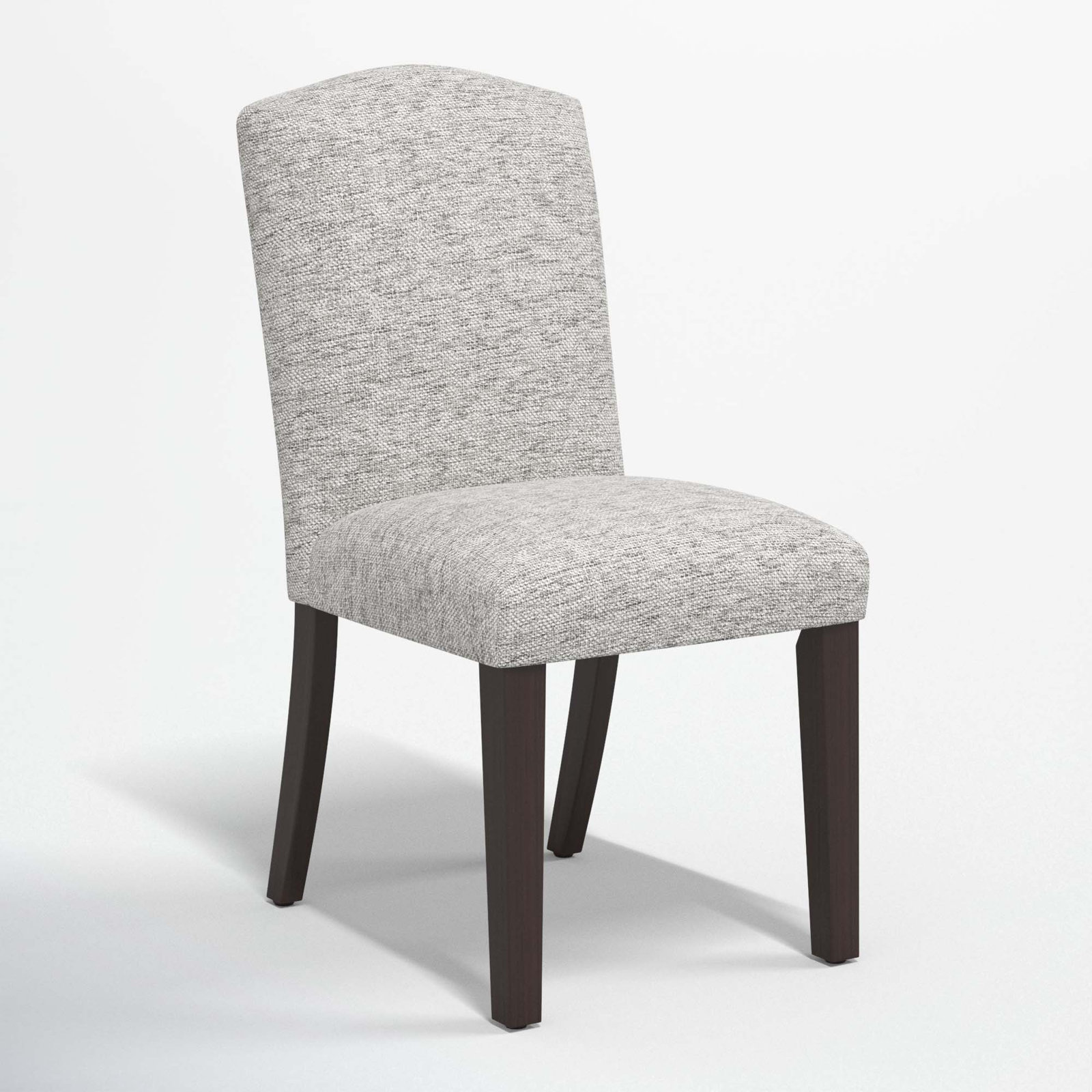 Estrela Upholstered Dining Chair, Milsap Spray Sustain® Tweed, Espresso