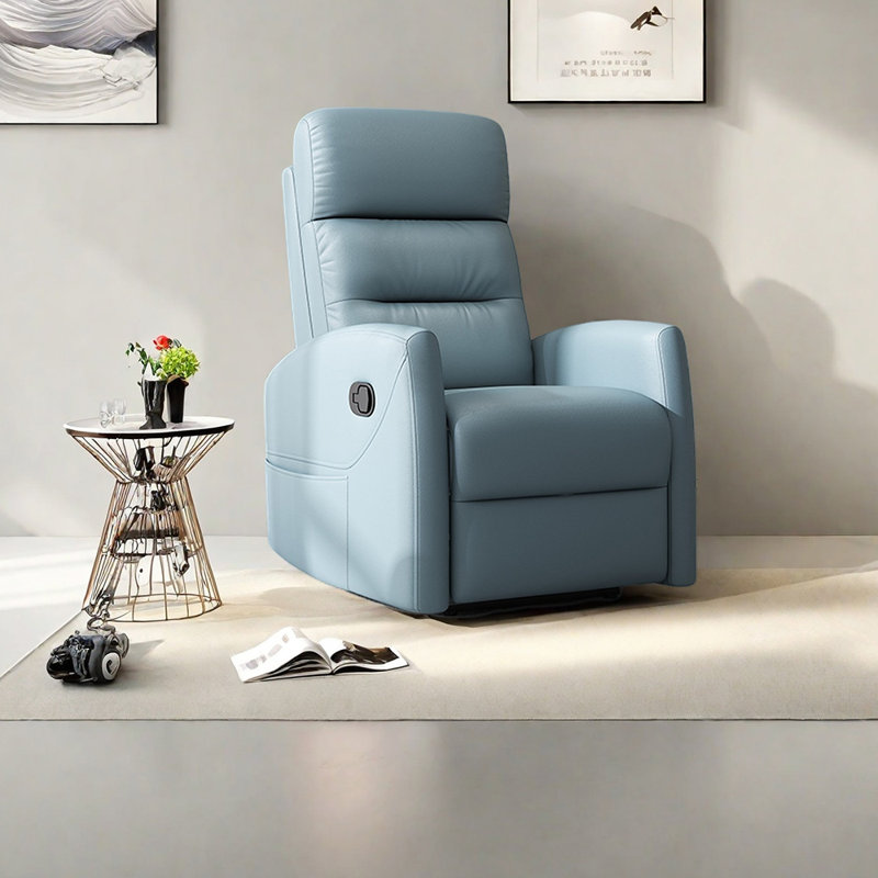 Fauteuil inclinable ergonomique et confortable, Bleu Tiffany