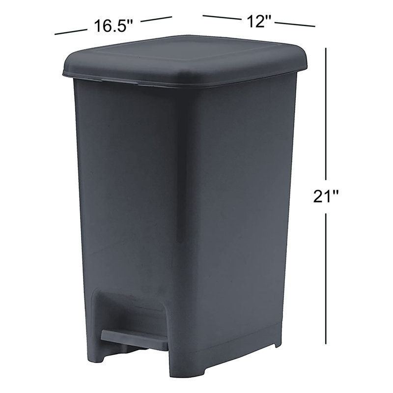 10.5 Gallon Step On Trash Can