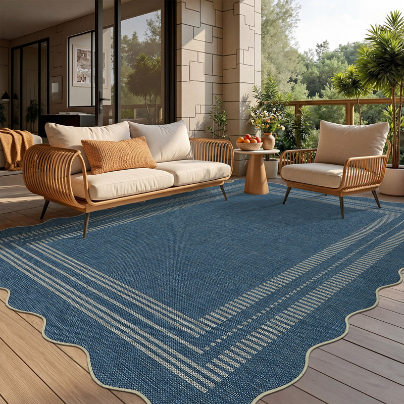 Tapis lavable à la machine doux et antidérapant à poils courts pour tapis de salon, Marine, Rectangle 96 po x 120 po