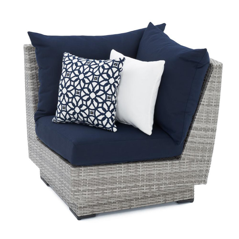 Cannes Outdoor 4 - Piece Conversation Set, Canvas Navy Sunbrella® Canvas