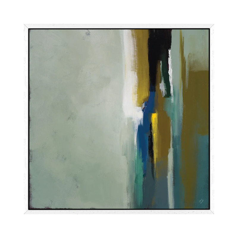 Tranquility II by Lanie Loreth - Painting on Canvas, 45.72cm H x 45.72cm W x 3.81cm D, White Floater Framed