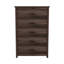 Commode en bois rétro avec 5 tiroirs, armoire de rangement pour chambre à coucher