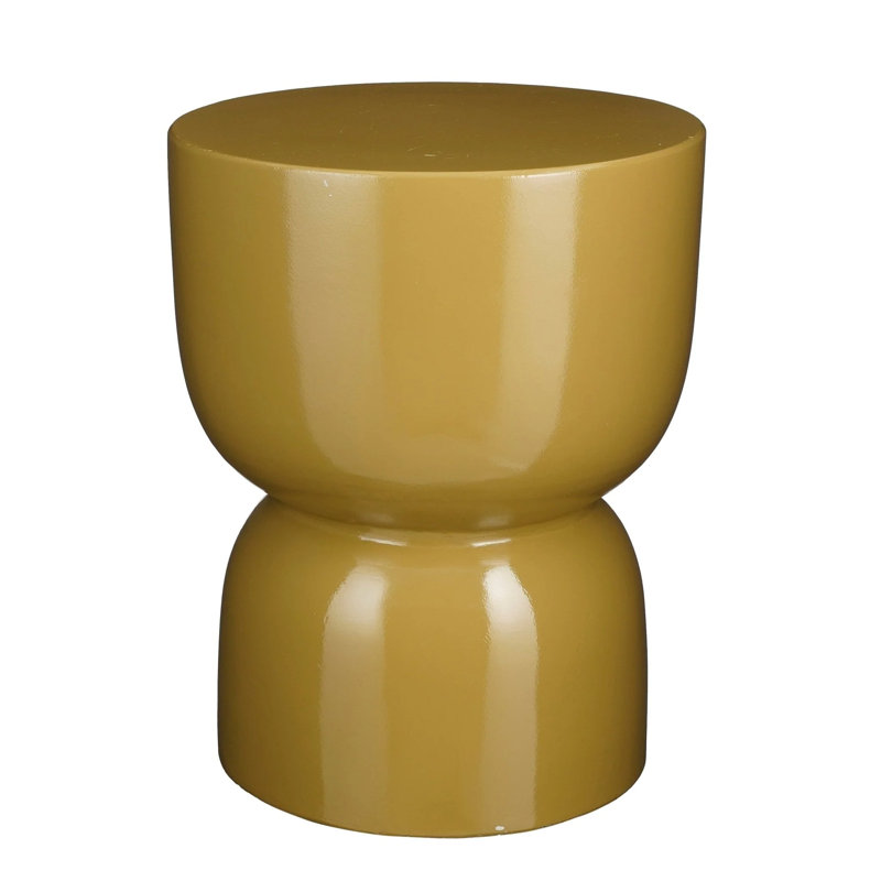 Stage Drum End Table, Yellow
