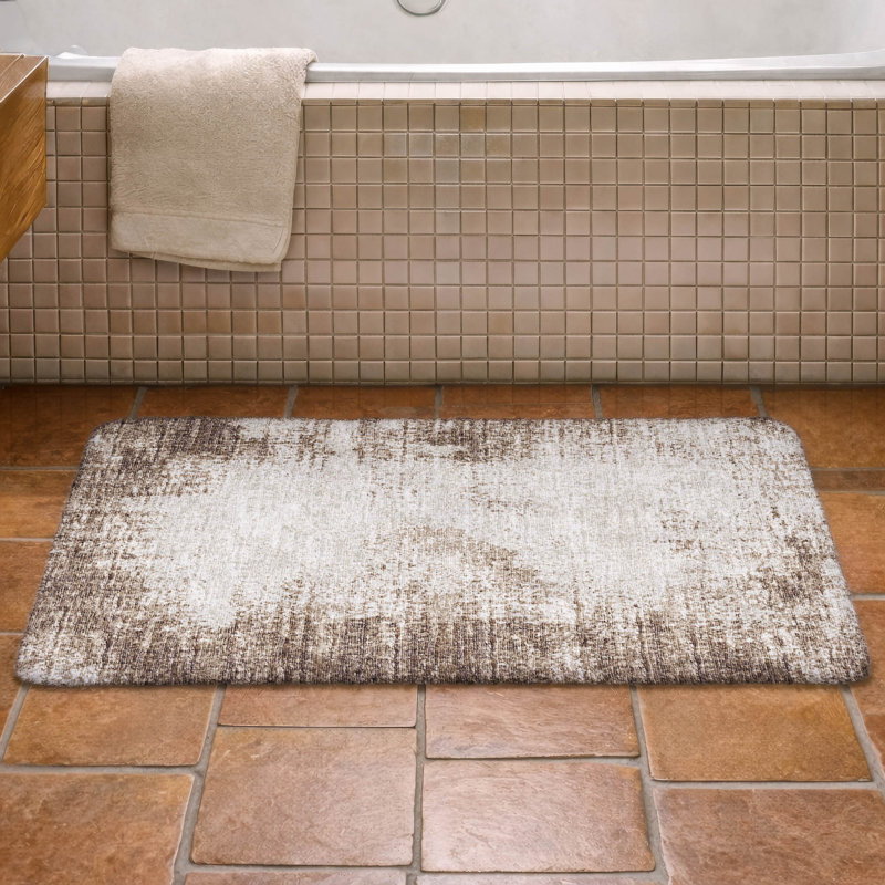Premium Machine Washable Dream Shag Abstract Rug, 2'6" x 3'10", Brown