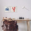 «Nautical Blue Crab and Red Lobster Beige Stripes» par Patricia Pinto - ensemble de 2 impressions-104597438-104597440