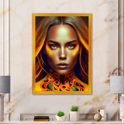 Jeune femme tropicale VI sur toile