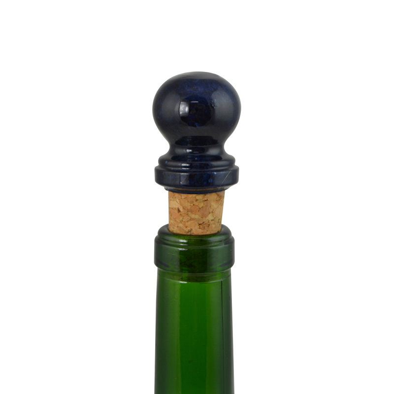 Bouchon de bouteille en pierre, Bleu