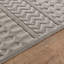 Grey Modern Shaggy Outdoor Rug, Geometric Stain Resistant Easy to Clean Rug For Patio, Balcony, Decks & Garden-562957929