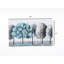 47 po x 27 po, peinture murale peinte à la main sur fond de lune sur toile blanche sans cadre