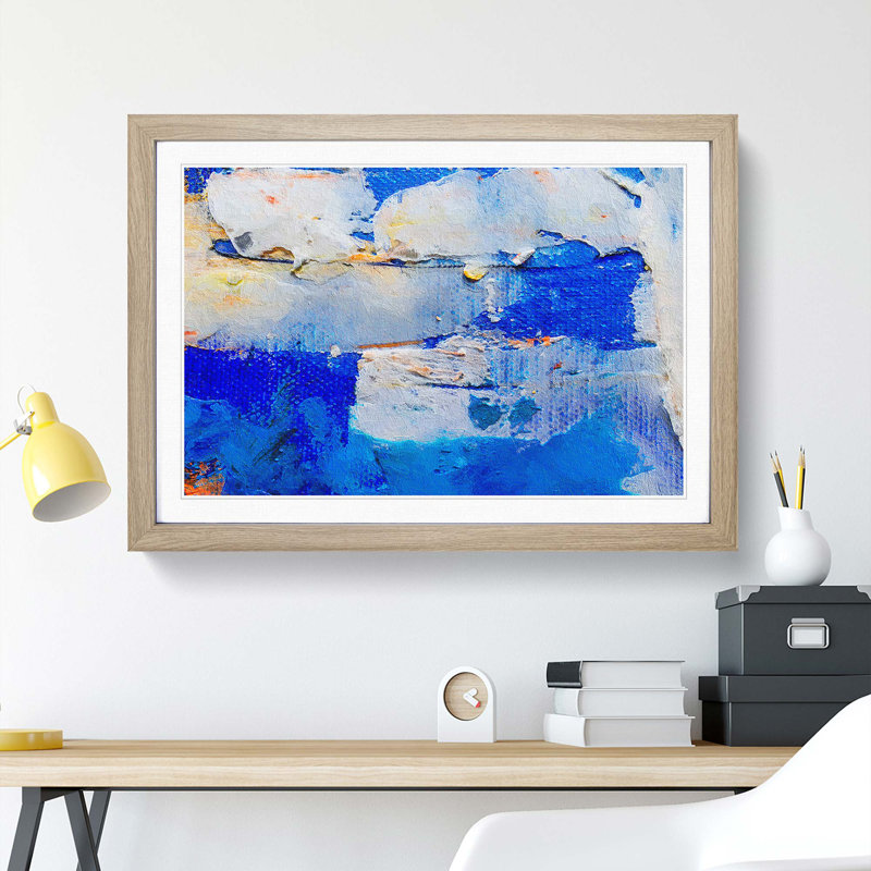 Abstract Vol.153 by S.Johnson - Framed Print, 24cm H x 33cm W x 2cm D, Oak Framed