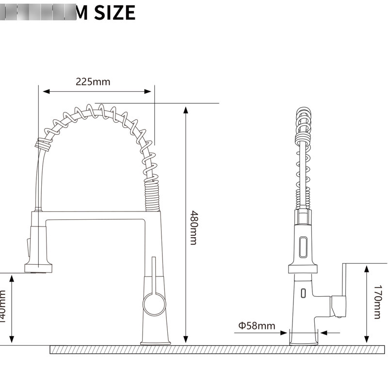 Black Pull Down Kitchen Sink Faucet, Modern Single Handle For Purify Faucet Sink, Design